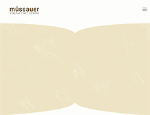 Tablet Screenshot of muessauer.at